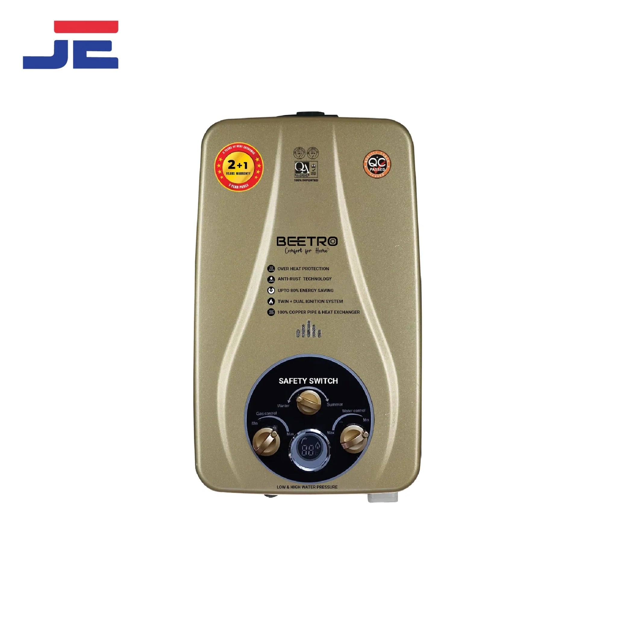 Beetro Instant Gas Geyser RD-09 (LPG) Ltr