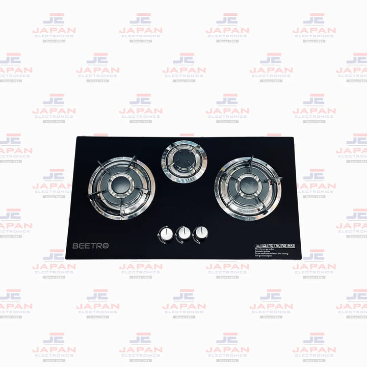 Beetro Kitchen Hob (Mas-36) 3 BRN Glass (Sabaf)