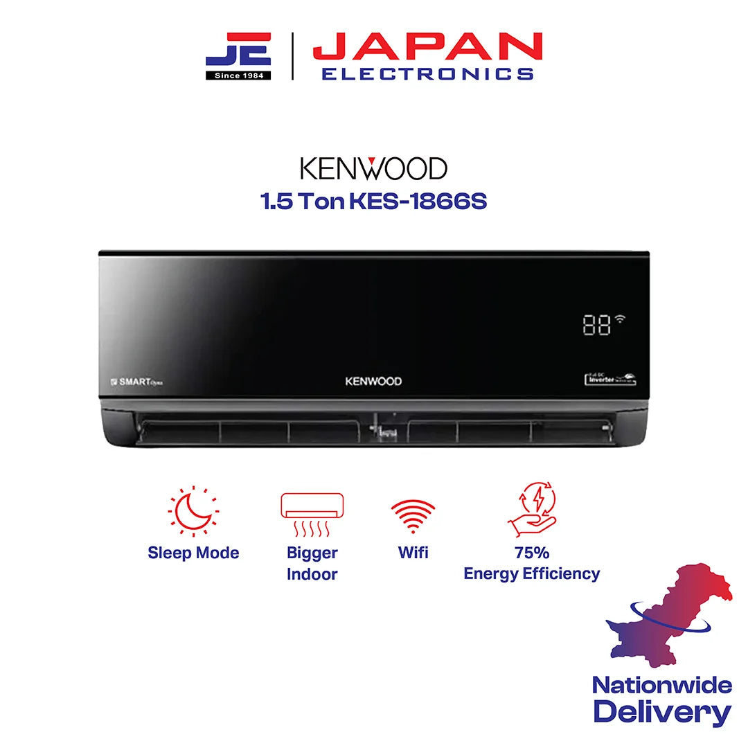 Kenwood Split AC Inverter 1.5 Ton KES-1866S – 1.5 Ton