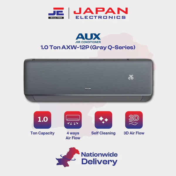 AUX AC 1.0 Ton Split Inverter AXW-12P (Gray Q-Series)
