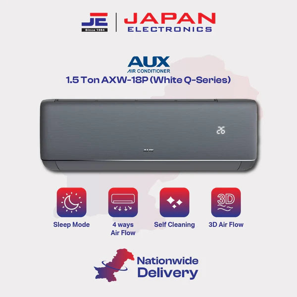 AUX AC 1.5 Ton Split Inverter AXW-18P (Gray Q-Series)
