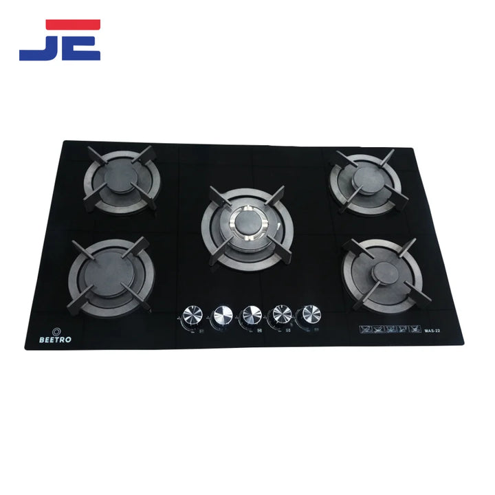 Beetro Kitchen Hob 22(Mas-522) 5 BRN Glass (Sabaf)