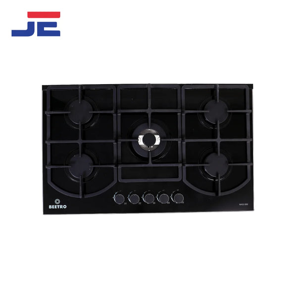 Beetro Kitchen Hob 500(Mas-5500) 5 BRN Glass (Sabaf)