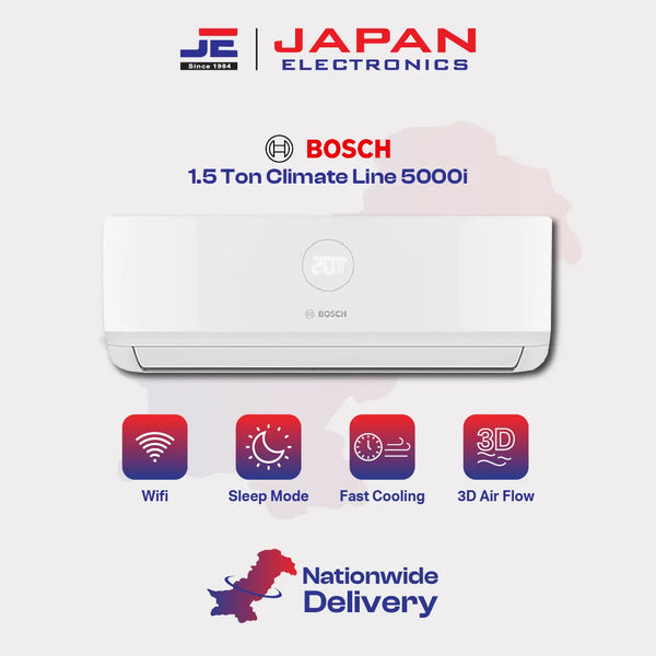 Bosch Split AC Inverter 1.5 Ton Climate Line 5000i