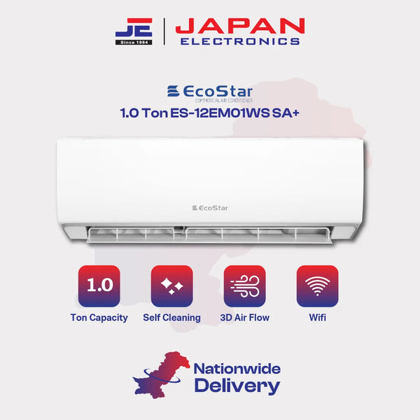 Ecostar AC 1.0 Ton Split Inverter ES-12EM01WS SA+