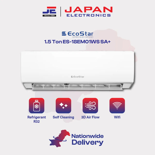 Ecostar AC 1.5 Ton Split Inverter ES-18EM01WS SA+