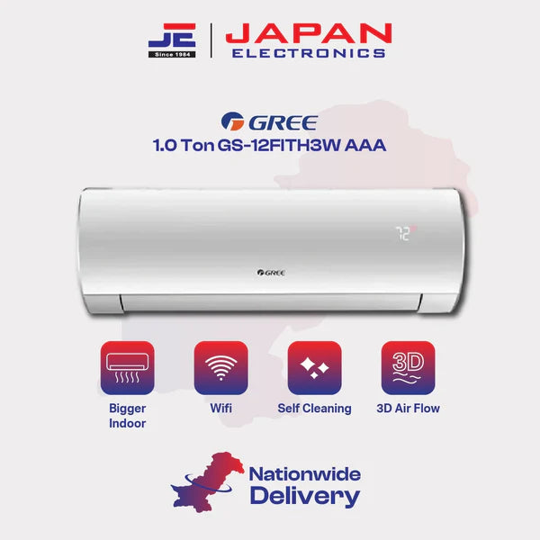 Gree Split AC 1.0 Ton Inverter GS-12FITH3W AAA Wifi