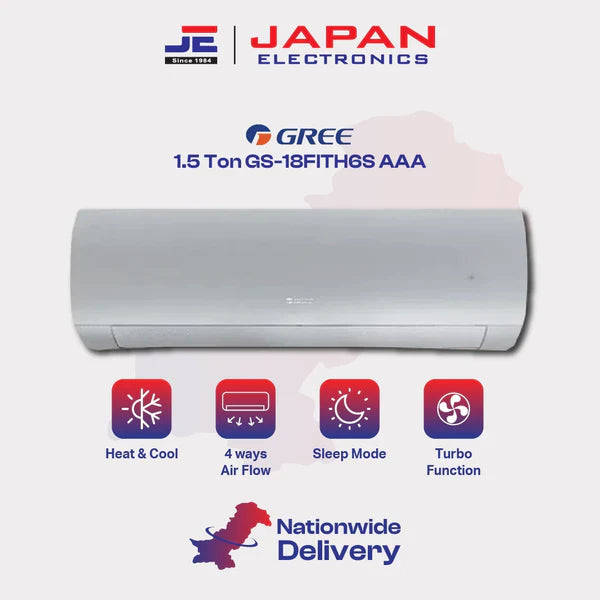 Gree Split AC Inverter 1.5 Ton GS-18FITH6S AAA