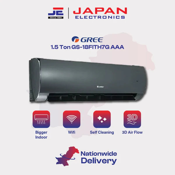 Gree Split AC Inverter 1.5 Ton GS-18FITH7G AAA (WIFI)