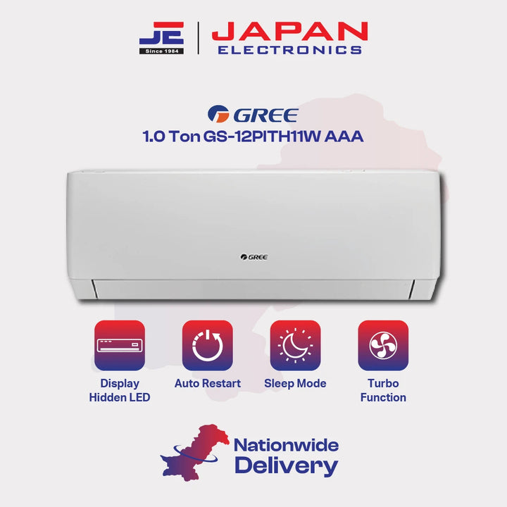 Gree AC Split Inverter 1.0 Ton GS-12PITH11W AAA