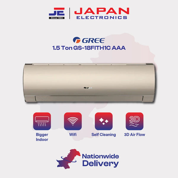 Gree AC Split 1.5 Ton Inverter GS-18FITH1C AAA Wifi