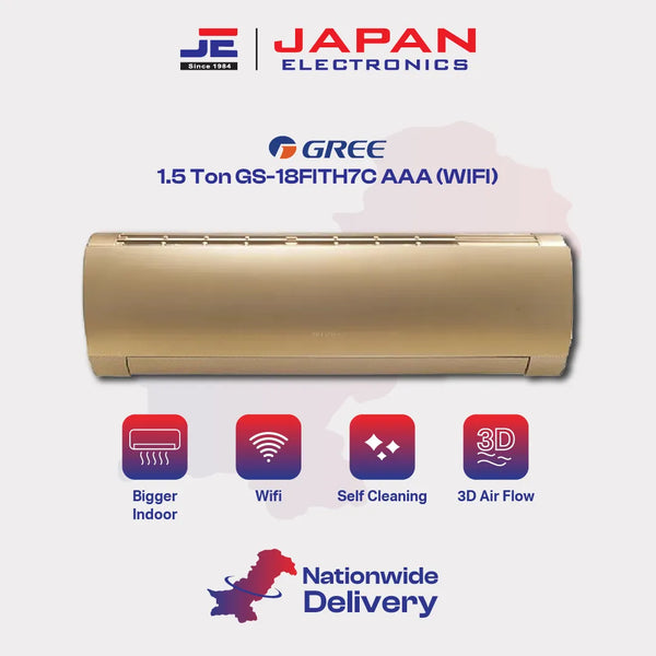 Gree AC Split Inverter 1.5 Ton GS-18FITH7C AAA (WIFI)