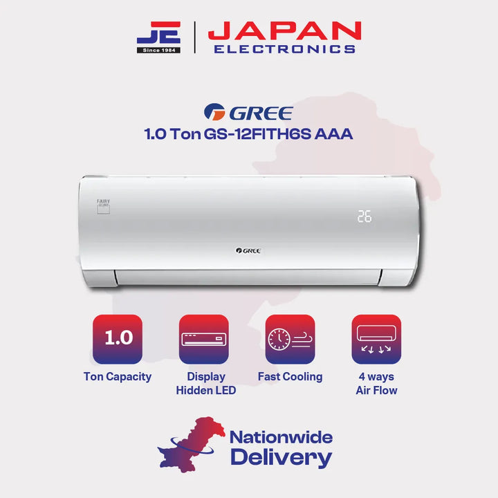 Gree Split AC 1.0 Ton Inverter GS-12FITH6S AAA