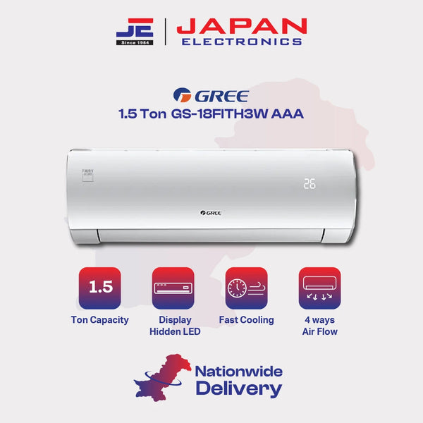 Gree Split AC 1.5 Ton Inverter GS-18FITH3W AAA Wifi