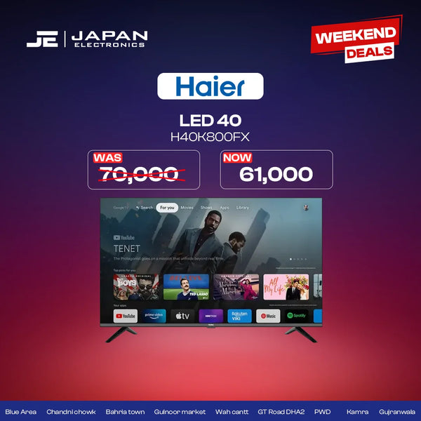 Haier LED TV 40 Inch H40K800FX (Android Google TV)