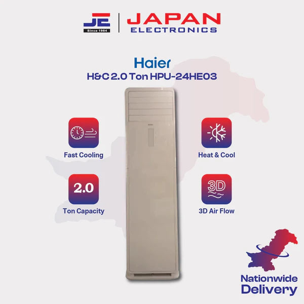 Haier Floor Standing AC H&C 2.0 Ton HPU-24HE03