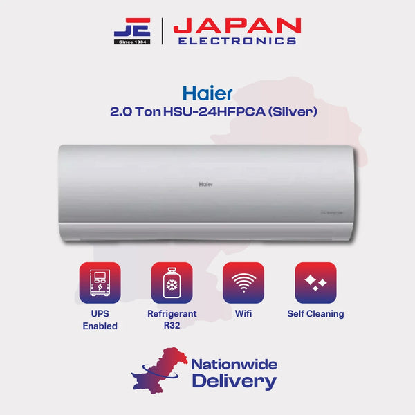 Haier AC Split Inverter 2.0 Ton HSU-24HFPCA (Silver)