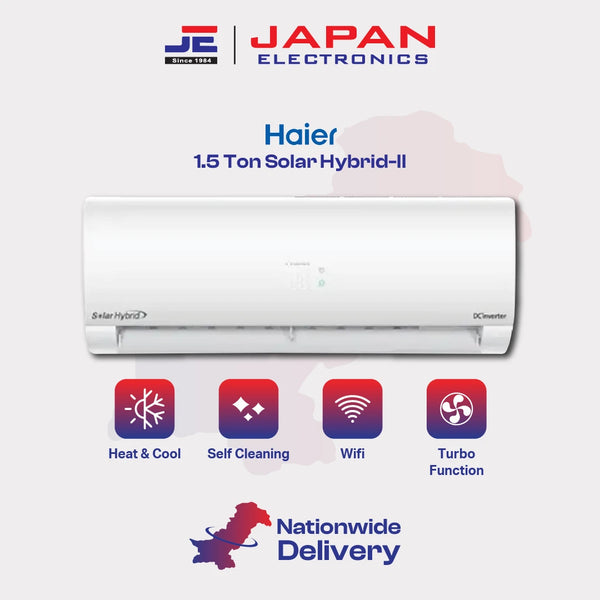 Haier Split AC 1.5 Ton Inverter Solar Hybrid-II (Heat & Cool)