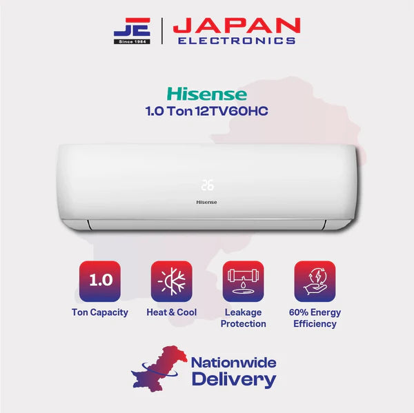 Hisense AC 1.0 Ton Split Inverter 12TV60HC
