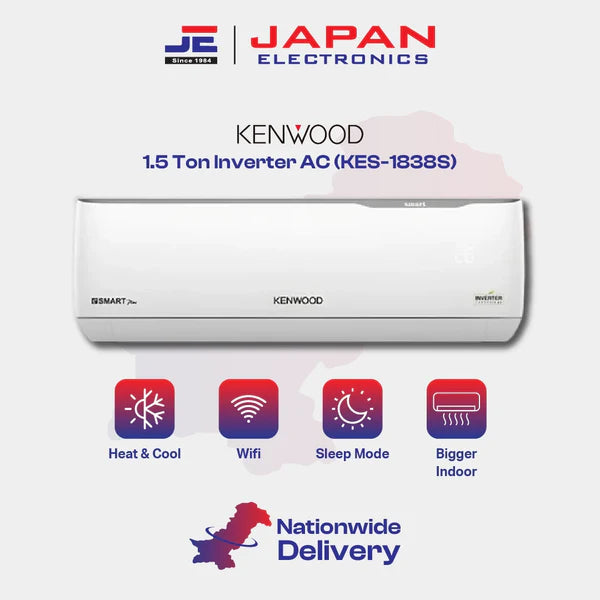 Kenwood 1838s 1.5 Ton Inverter AC (KES-1838S)