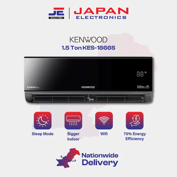 Kenwood Split AC Inverter 1.5 Ton KES-1866S
