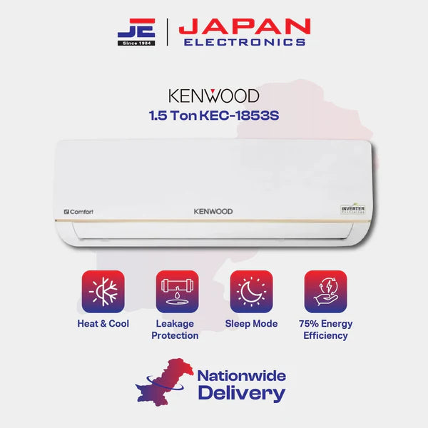 Kenwood Split Air Conditioner Inverter 1.5 Ton KEC-1853S
