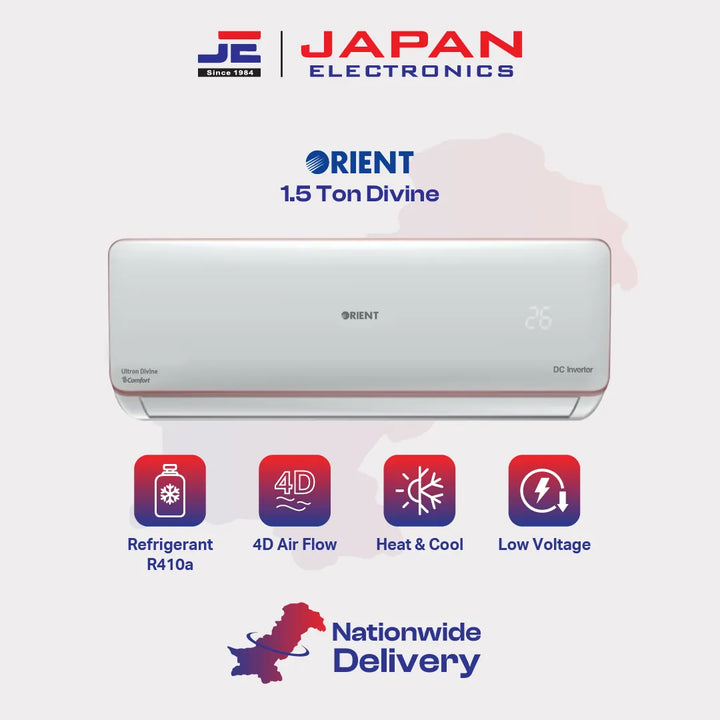 Orient Split AC Inverter 1.5 Ton Divine