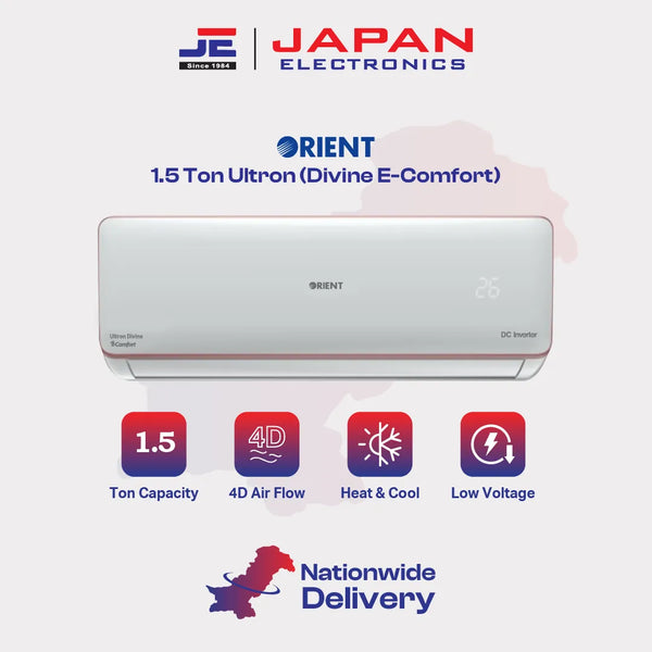 Orient Split AC Inverter 1.5 Ton Ultron (Divine E-Comfort)