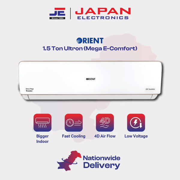 Orient Split AC Inverter 1.5 Ton Ultron (Mega E-Comfort)