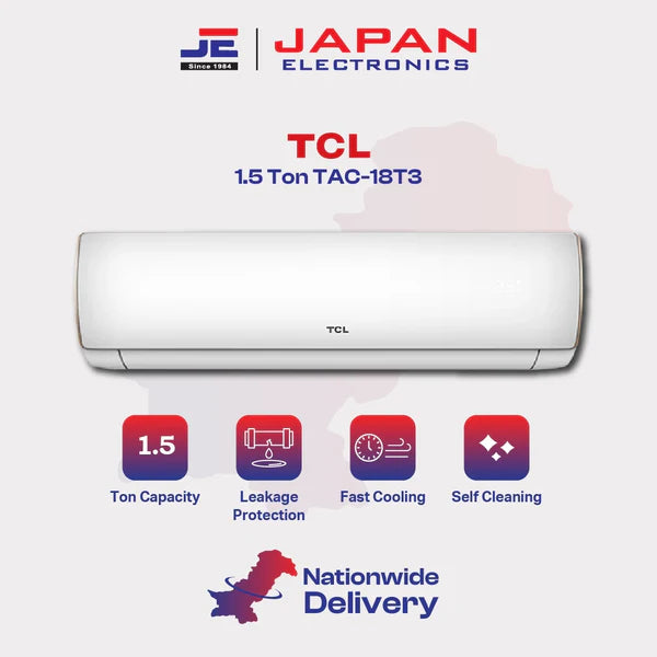 TCL Air Conditioner 1.5 Ton Split Inverter TAC-18T3
