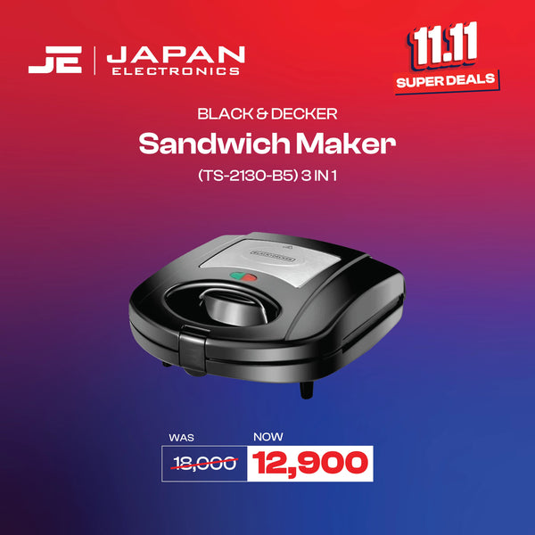 Black & Decker Sandwich Maker (TS - 2130 - B5) - Japan Electronics - Best Electronics Store in Rwp & Islamabad