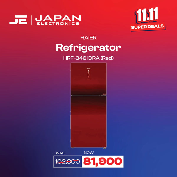 Haier Ref HRF - 346 IDRA (Red) - Japan Electronics - Best Electronics Store in Rwp & Islamabad