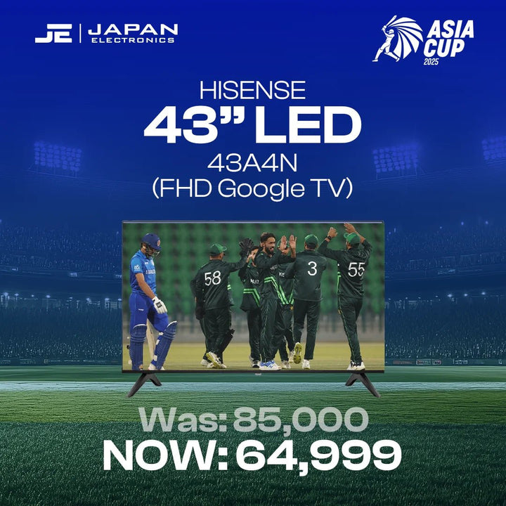 Hisense LED 43" 43A4N (FHD Google TV) - Japan Electronics - Best Electronics Store in Rwp & Islamabad