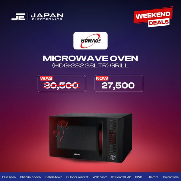 Homage Microwave Oven (HDG - 282 28Ltr) Grill - Japan Electronics - Best Electronics Store in Rwp & Islamabad
