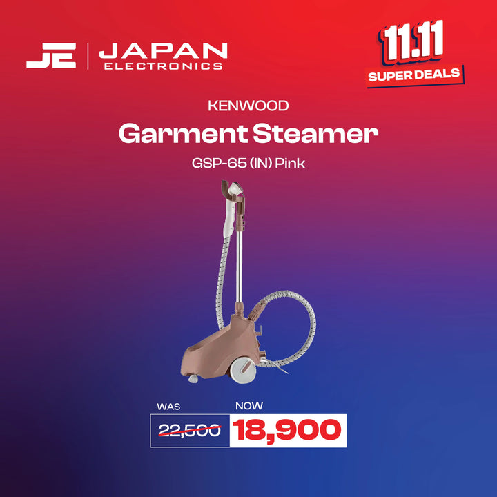 Kenwood Garment Steamer GSP - 65 Pink - Japan Electronics - Best Electronics Store in Rwp & Islamabad