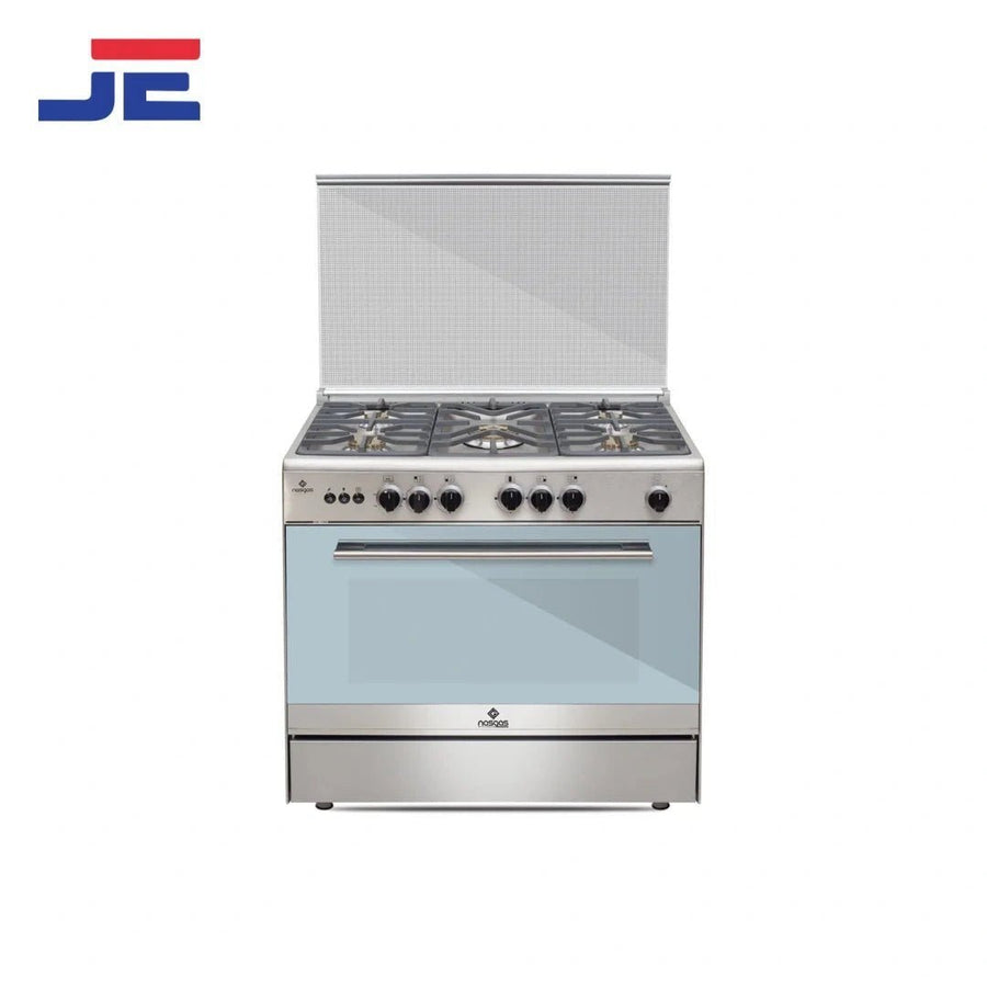 NASGAS COOKING RANGE NG - 786 MERCURY GLASS 5 BURNERS - Japan Electronics