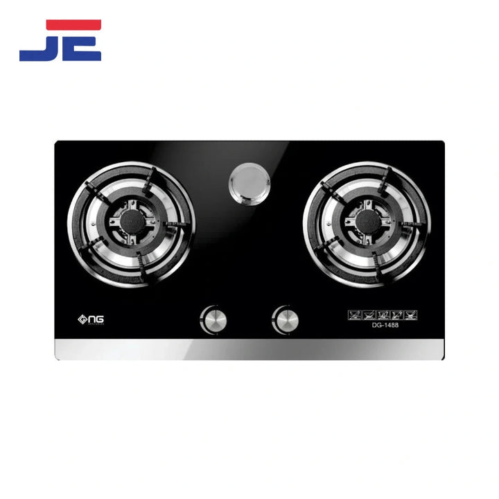 NASGAS Hob Double Burner DG - GN2 Glass Top - Japan Electronics