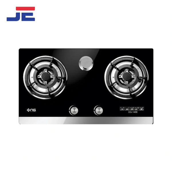 NASGAS Hob Double Burner DG - GN2 Glass Top - Japan Electronics