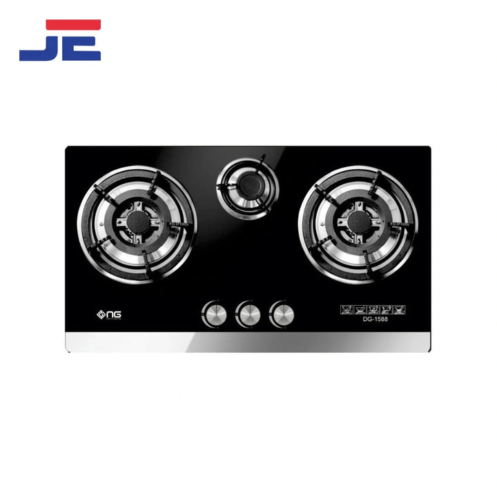 NASGAS Hob Three Burner DG - GN3 Glass Top - Japan Electronics