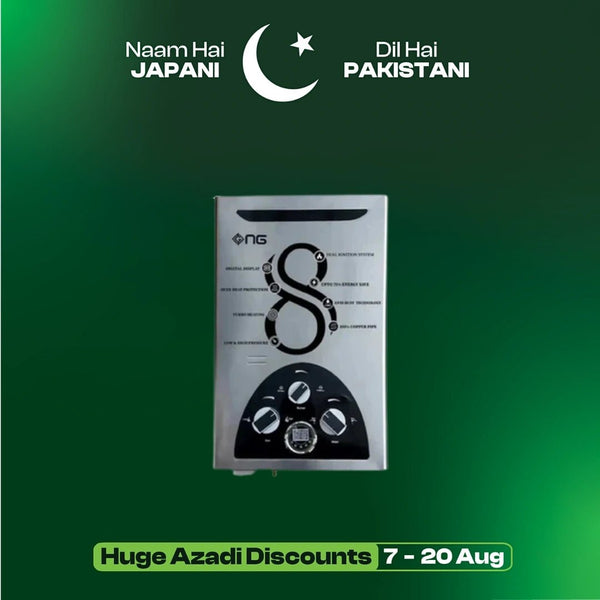 Nasgas Instant Gas Geyser DG - 09 Dlx (Executive) - Japan Electronics - Best Electronics Store in Rwp & Islamabad
