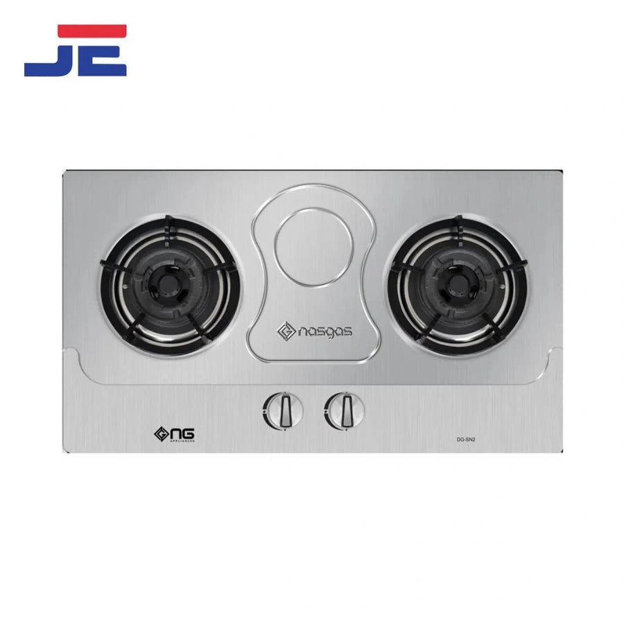 Nasgas Kitchen Hob DG - SN2 Steel Top - Japan Electronics