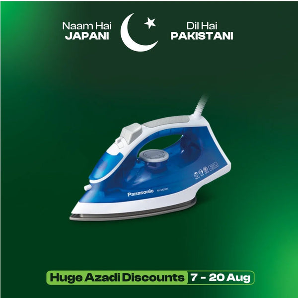 Panasonic Steam Iron NI - M300T Blue - Japan Electronics - Best Electronics Store in Rwp & Islamabad