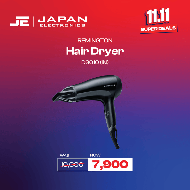 Remington Hair Dryer D3010 - Japan Electronics - Best Electronics Store in Rwp & Islamabad