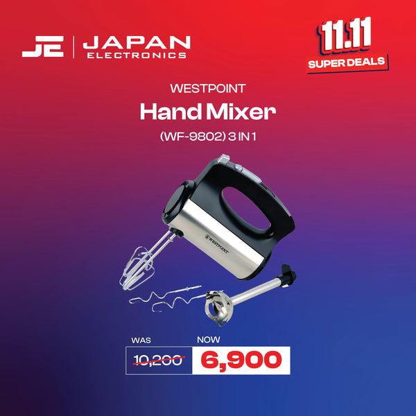 Westpoint Hand Mixer (WF - 9802) - Japan Electronics - Best Electronics Store in Rwp & Islamabad