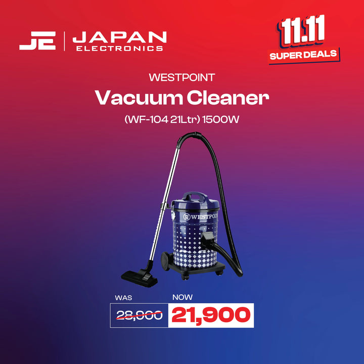 Westpoint Vacuum Cleaner (WF - 104) - Japan Electronics - Best Electronics Store in Rwp & Islamabad